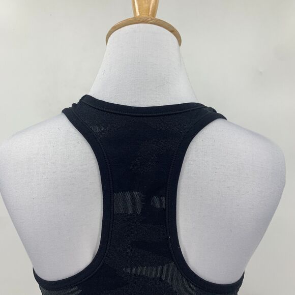 Athleta Speedlight Tank Top Womens S Black Camo Seamless Racerback Nylon Blend - Picture 7 of 13